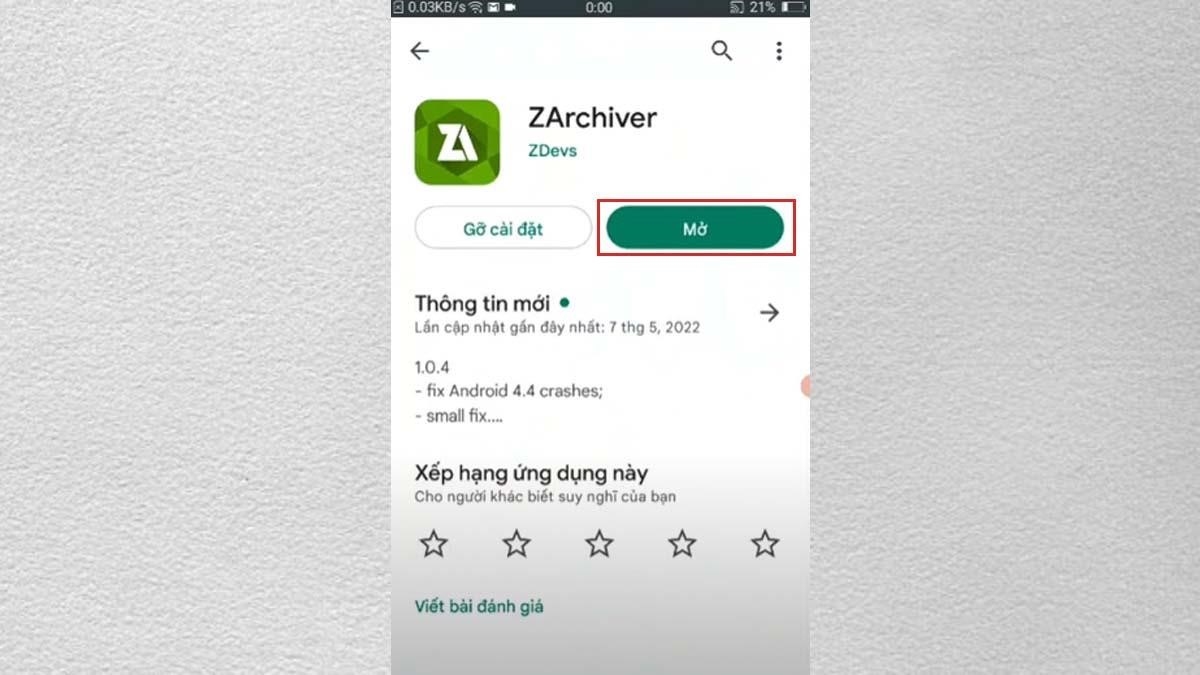 Mở ứng dụng ZArchiver giúp bạn quản lý và truy cập vào các file nén trên điện thoại di động của mình một cách dễ dàng và thuận tiện. Nó cung cấp cho bạn các công cụ cần thiết để nén, giải nén và quản lý các file và thư mục, giúp tiết kiệm không gian lưu trữ và tăng tốc độ truy cập vào các file nén.